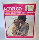 Norelco Deluxe Combination Sun heat Lamp Vintage Tanning Bulb Vintage With Stand