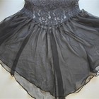 E Intimate Concepts By Terry Russo Vtg Black Sheer Lace Lingerie Dress Size M