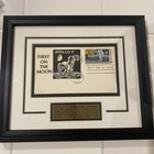 Nasa Apollo 11 Command Module First Man On Moon Postcard Frame Limited Edition