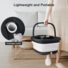 Collapsible Foot Spa With Heat  Bubble  Red Light  And Temperature Contro