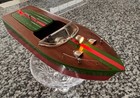 Vintage Wooden Battery Operated Speed Boat