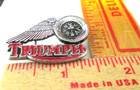 Triumph Pin Vintage Collectible Old British Motorcycle Pinback Biker Memorabilia