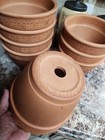 Vintage 1990 s  Deroma Garden Bell Terracotta Planter Flower Pot Medium Size Pot