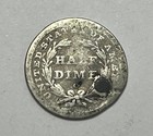 1839-o Seated Liberty Half Dime - Circulated H10c  Holed  U067