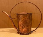 Hammered Chippewa Copper Watering Can Pitcher Burwood Products Scroll 8 