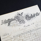 Antique 1903 Sales Receipt From National Casket Company In Auburn N y 