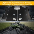 Aluminum Footwell Skid Plates Guard Fit For Yamaha Kodiak 450 2018-2025 Black