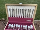 1847 Rogers Bros    springtime    Silver Plate Flatware Set-serving 16- 102 Pieces
