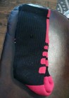 New Original Nike Elite Socks Dri-fit Basketball Crew Size Large  Black And Red