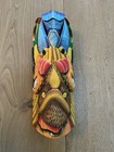 Handmade Costa Rican Boruca Wood Mask Indigenous Art Warrior
