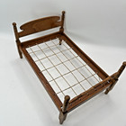 Artisan Miniature Rope Bed Handrafted 1 12 Dollhouse Furniture  p  1988 Colonial