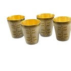 Vintage Russian Vodka Shot Glass Set 4pcs Stichel Engraving Ussr 1960s