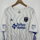 Adidas Soccer Jersey Men s 3xl White San Jose Earthquakes Soccer Mls Quakes