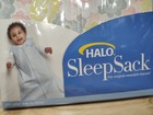 Halo Sleepsack 100 Cotton Wearable Blanket Baby Blue Sm 0-6 Months 10 To 18 Lbs