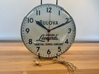 Vintage Bulova   15 Inch  Jewelers Advertisement   Clock Glass Bubble 