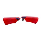Red Pmma Acrylic Hand Grip Windshield Fit Harley Softail Dyna Street Bob Fxdf 