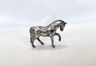 Vintage Sterling Silver Miniature Horse Stallion Figurine Silversmith Handmade