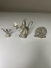 Spoontiques Vintage Pewter Wizard Figures Lot Of 4 Rare 1980   s