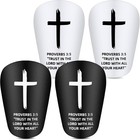 2 Pairs Mini Soccer Shin Guards Christian Faith Cross Small Shin Guards With    