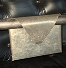 Vintage Handcrafted Pewter Desk Accessory letter Holder By Jean Goardere