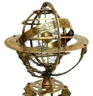 Antique Vintage Astrolabe Compass 18  Nautical Brass Sphere Engraved Armillary