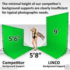 Photography Studio Lighting 9x10 Backdrop Stand Muslin Set Photo Light Kit