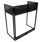 Prox Xf-vista Bl Black Portable Dj Booth Facade Table Station W Scrim   Bag