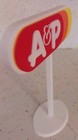 A   P Grocery Store Miniature 3d Printed Sign Display Diorama  6 5   Tall