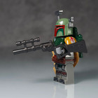 Custom Lego Star Wars Minifigure Boba Fett W  Beskar Armor   Cape  Ships Free 