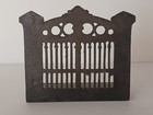 Antique Cast Iron Gate Fence Bookend Statue Architectural 1910-1920 Heavy