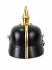 Leather German Pickelhaube Helmet Prussian Brass Eagle Batch