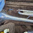 Vincent Bach Stradivarius Model 37 Silver Trumpet With Monette Mouthpiece   Case