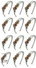 Lot Sale Of 12 Crystal Flower Headbands Resilient Metal Wire Hair Bands U0056-d