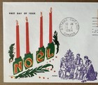 Canada First Day Cover Fdc 1964 Christmas Noel Jackson Cachet Advent Candles Art