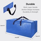12 Pack Heavy Duty Extra Large Moving Bags  Collapsible  Multicolor