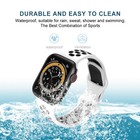 Two-color 8-buckle Silicone Replacement Strap Watchband For Apple Watch Series 