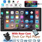 Double 2din 7  Touch Screen Car Stereo Bluetooth Radio Ios android Carplay   Cam