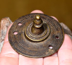 Antique Ethiopian Brass Shield Amulet Handmade Embellishment Ethiopia  Africa