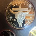 1982 Canada Proof Double Dollar Set - Gem Regina Centennial Beautifully Toned 5  