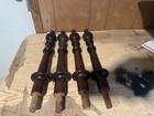 4 Architectural Salvage Turned Finial Carved Wood Finial 15 75    Tall Crafter Bed
