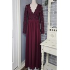 Lulus Maxi Dress Womens Xs Lace Long Sleeve Formal Gown Bridesmaid Wedding Prom