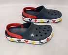 Crocs Kids Fun Lab Disney Mickey Mouse Clog Child Size 13 Navy W  Red Yellow Euc
