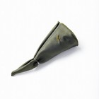 1piu1uguale3 Silk Herringbone Round Pocket Square - Olive