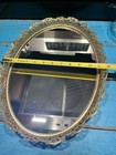 Vintage Mirrored Oval Vanity Tray