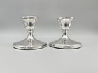 Pair Of George Vi Sterling Silver Candlesticks  H c  Davis  Birmingham  1951