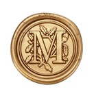 Yoption Initial Alphabet Wax Seal Stamp  Retro Letter M Sealing M