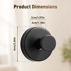 Heavy Duty Suction Cup Wreath Hangers - 2 Pack Reusable Hooks For Doors Windows