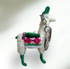 Keyring Peruvian Llama Keychain Handmade Peru