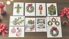 Odd Balls Vintage - Assorted Christmas Folded Note Cards - 10 Pack