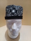 Bandana Black Men s Skull chemo Surgical Scrub Hat cap Handmade